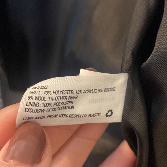 Gap tweed zip up blazer jacket size medium - Picture 6 of 7